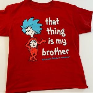 Dr Seuss, Thing 1, That Thing Is My Brother, Youth      T-Shirt, Size S